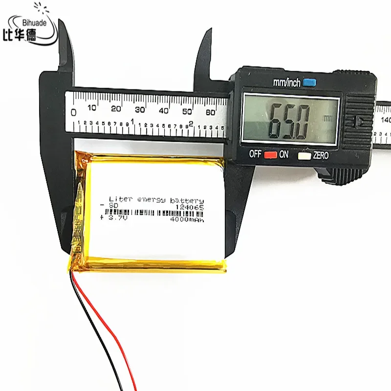 Good Qulity Liter energy battery 3.7V,4000mAH 124065 Polymer lithium ion / Li-ion battery for tablet pc BANK,GPS,mp3,mp4