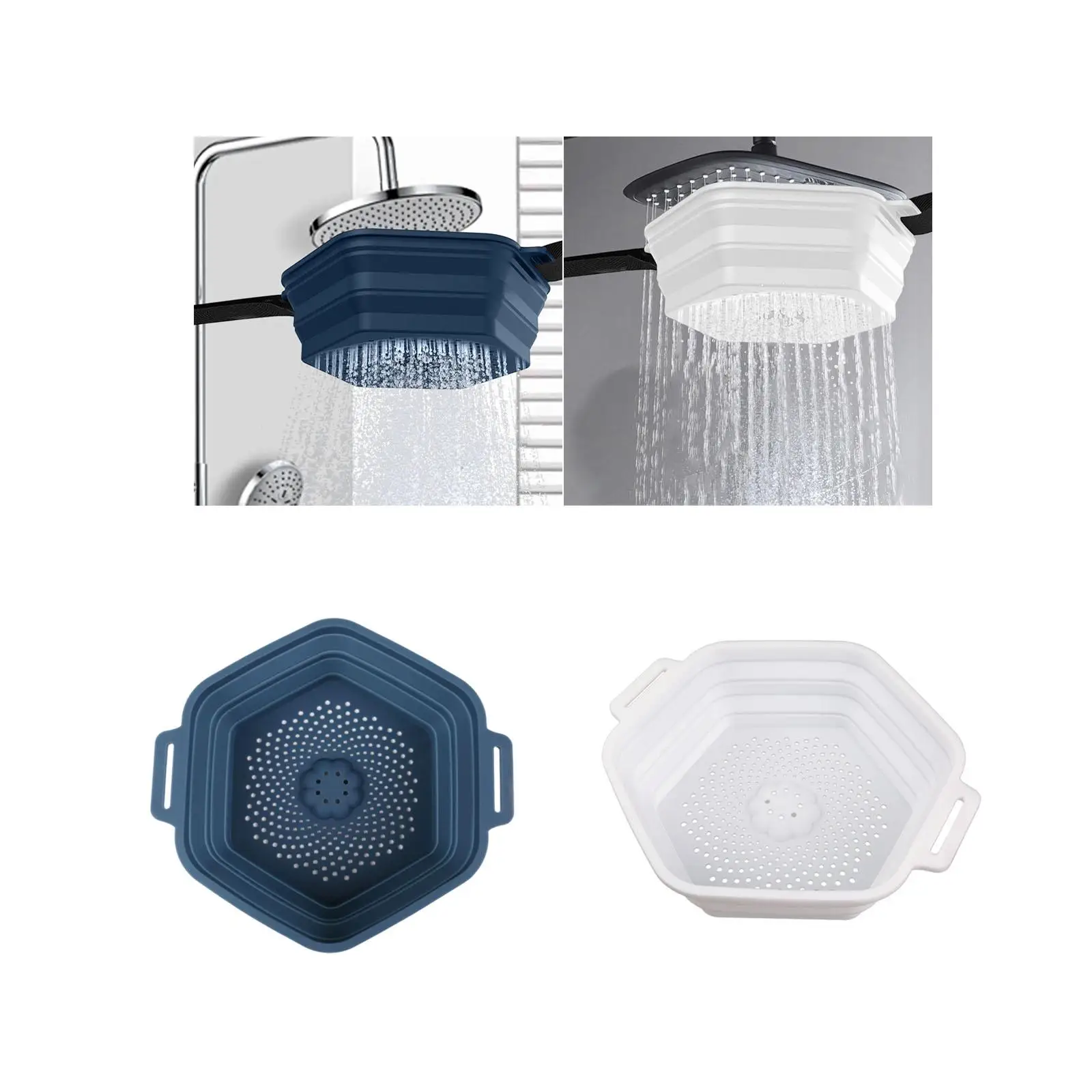 

Shower Folding Shower Head Accessory Convenient Bathing Ice Bath Tub for Apartment Business Trip Adults Trainers Home