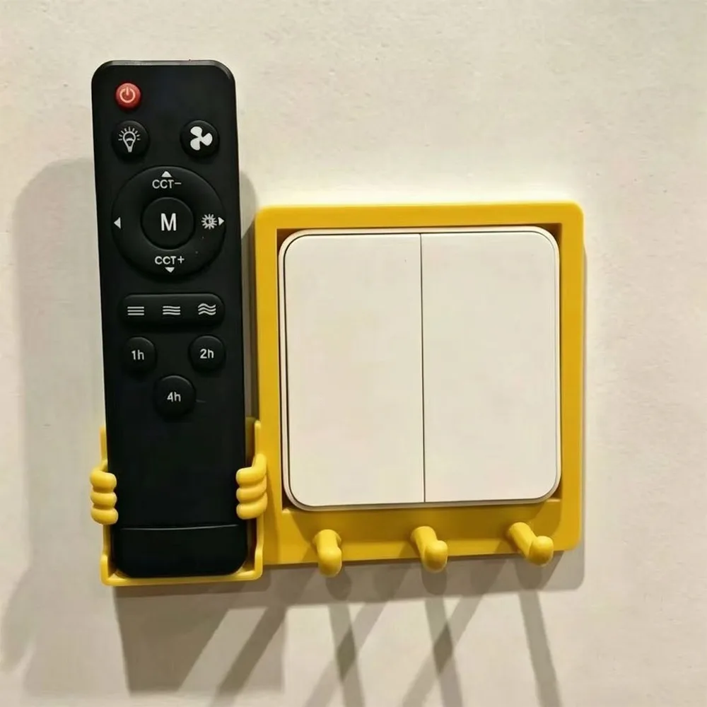 3D Printed Light Switch Panel Hook Holder Waterproof Thickened Switch Decorative Hook No Drill Plastic