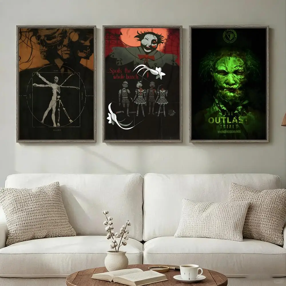 Game T-The O-Outlast T-Trials Poster Suitable for Bedroom, Living Room, Study and Office Decoration