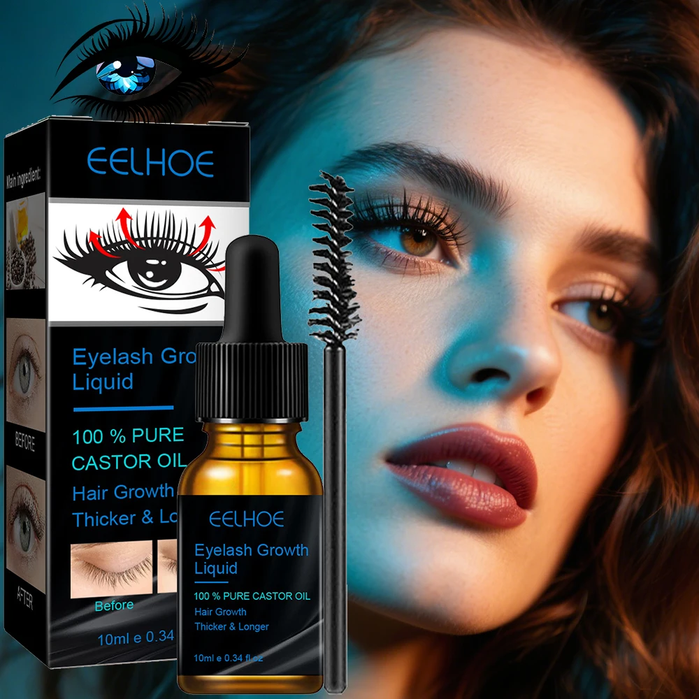 Schnelles Wimpernwachstumsserum, 7 Tage natürlicher Wimpernverstärker, längere, vollere, dickere, lockige Wimpernbehandlung, Make-up-Augenpflegeprodukte
