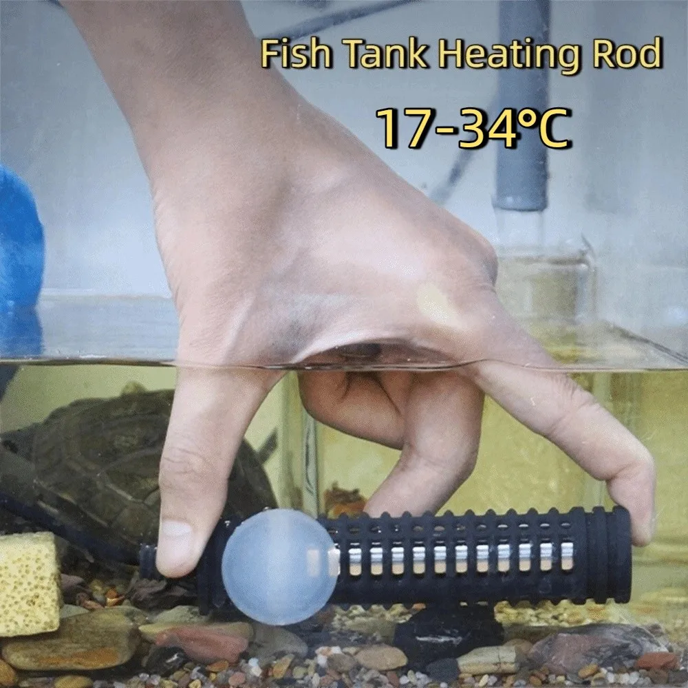 

17-34°C Aquarium Submersible Heater Digital Display Adjustable Temperature Control Aquarium Thermostat 25W-75W Thermostat Heater