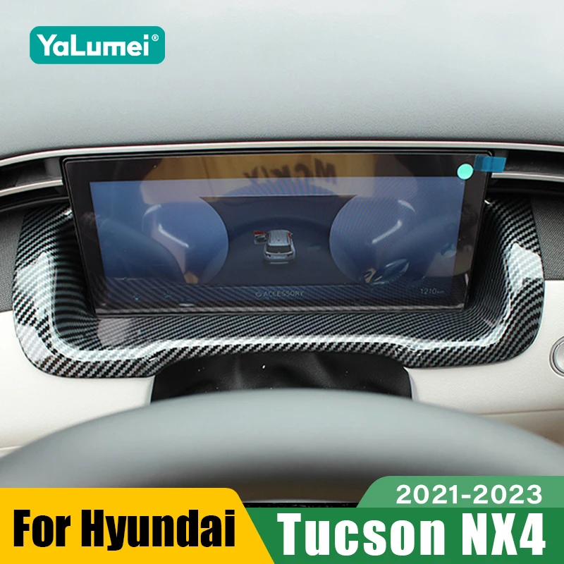 Für Hyundai Tucson NX4 2021 2022 2023, Hybrid N Linie Auto Dashboard Display Tacho Trim Abdeckung Zubehör