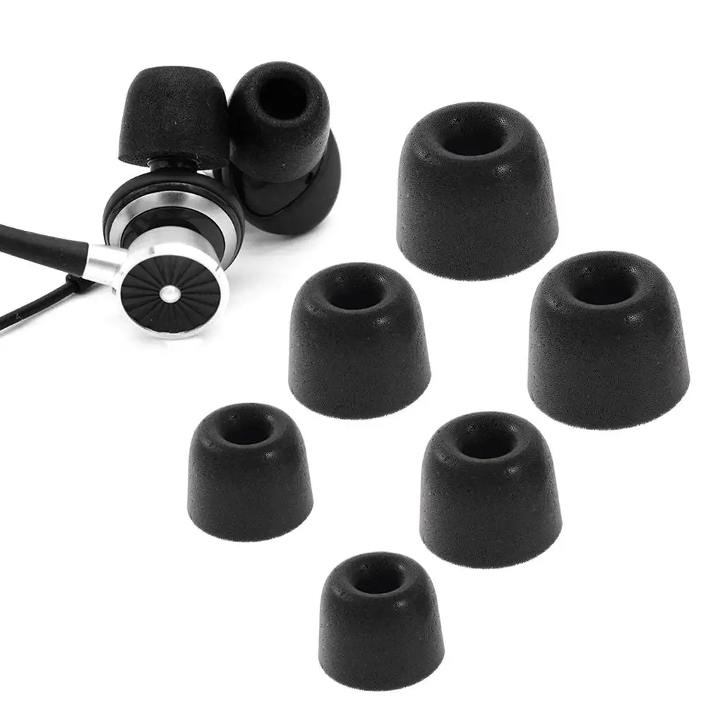 

Шумоизолирующие насадки для ушей, сменные удобные наушники из пены с эффектом памяти для наушников, силиконовые затычки для ушей