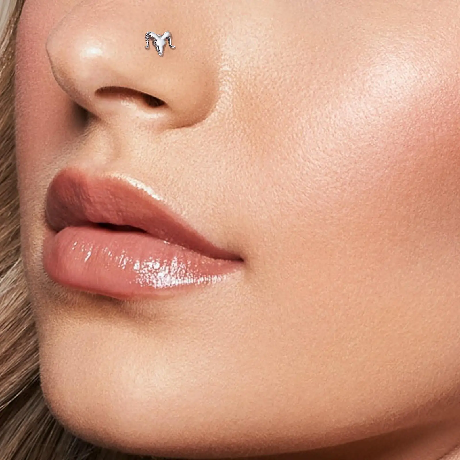 G23 قضيب تيتانيوم Labret الشفاه الأنف مسمار وأقراط للنساء ASTM F136 ثقب الجسم مجوهرات 16 جرام الزنمة الغضروف أقراط