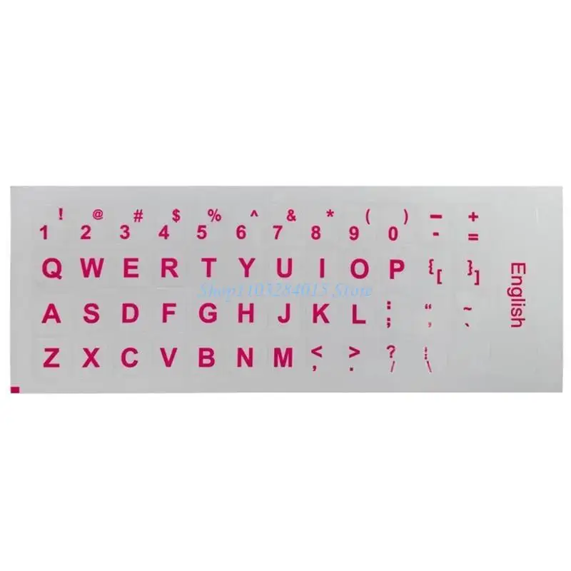 R6FF Keyboard Sticker Language-English Letter Proetction Foil Film for Laptop