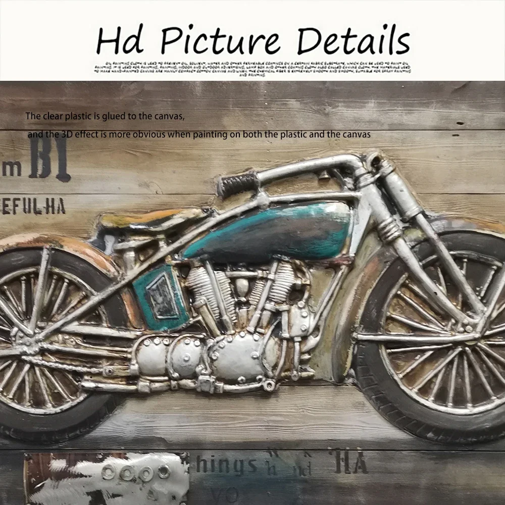 Motorcycle Vintage Canvas Wall Art Posters Picture Home Decor Racing Interior Paintings Personalized Gift Living Room Decoration