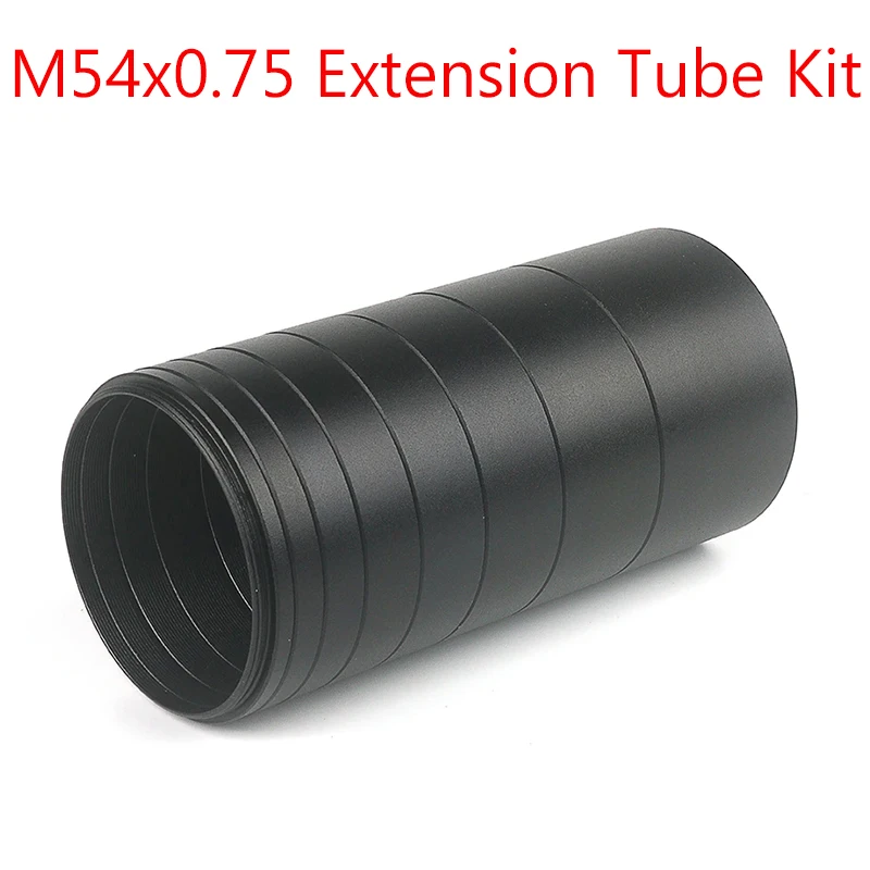 M54x0.75 Metal Focal Length Extension Tube Kits 4/5/6/7/8/9/10/15/20mm For Astronomical Telescope Photography Extending T Ring