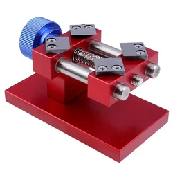 Professional Watch Bezel Opener Removal Tools Workbench Back Case Opener Tool Watch Parts Repair Tool for Watchmaker Red /Silver