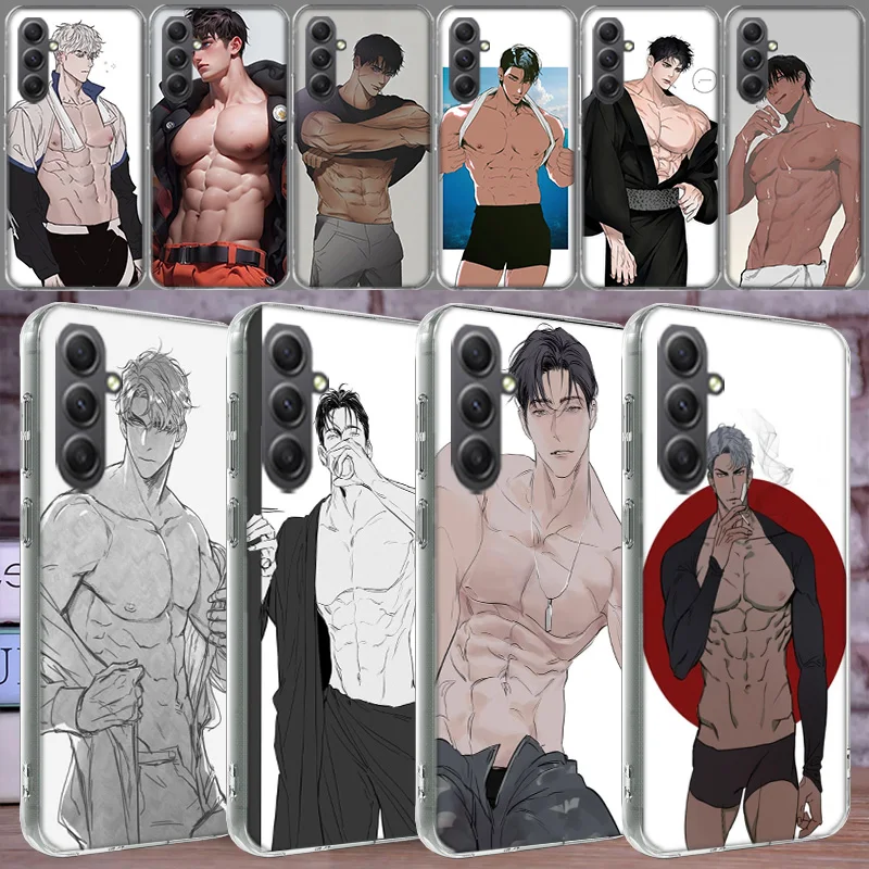 Sexy Muscle Man Himbo Case For Phone Samsung Galaxy A12 A22 A32 A52 A52S A13 A23 A33 A53 A14 A24 A34 A54 5G A73 A42 A9 A8 A7 A6