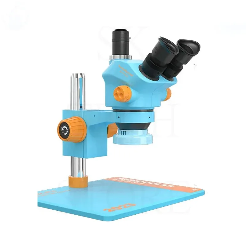 Mikroskop Relife Trinocular z dużą podstawą roboczą 7-50 razy ciągły Zoom mobilny do płyty głównej do telefonu naprawa PCB RL-M5T-B11 HD