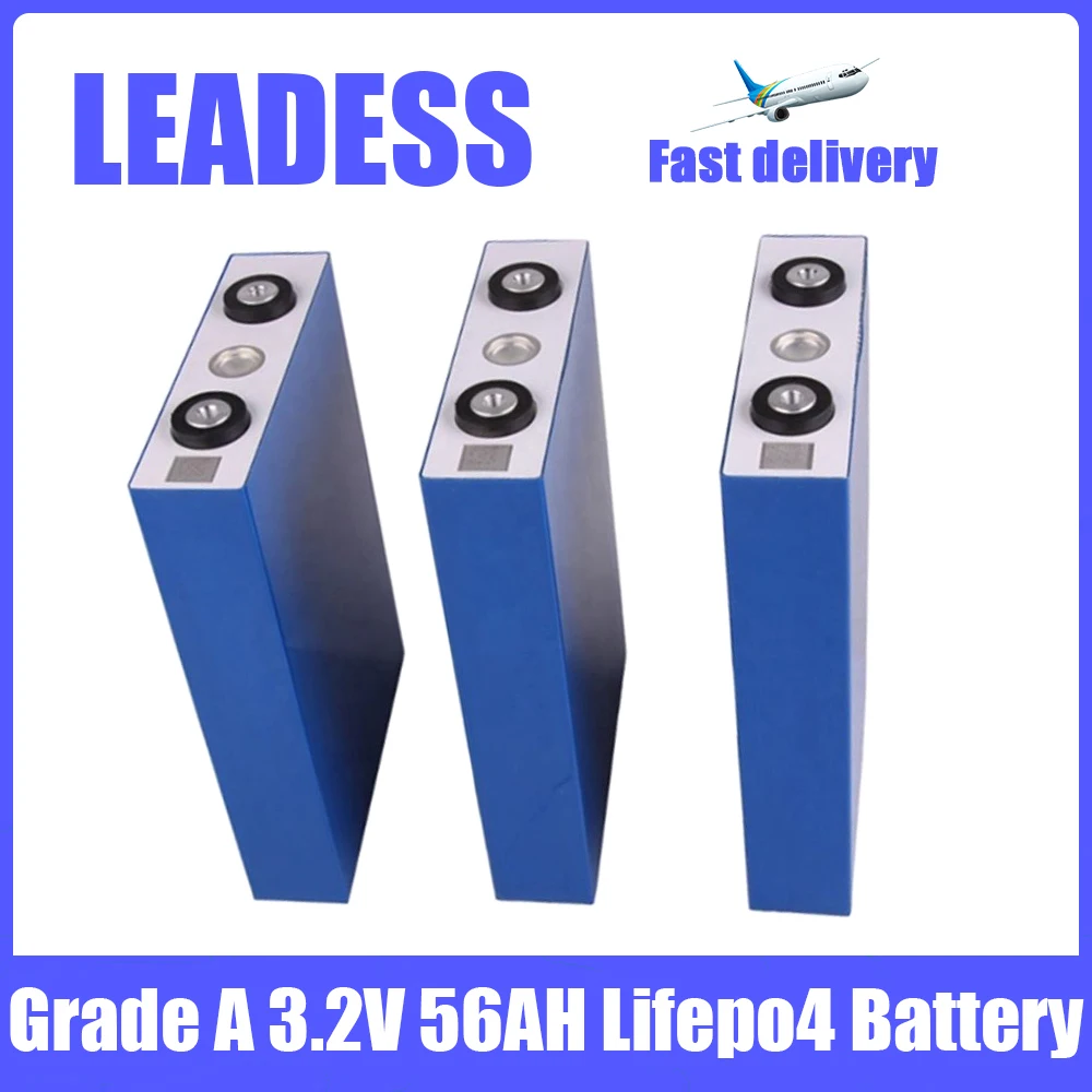 

EVE 3.2V 56AH Lifepo4 Cells Lithium Iron Phosphate Batteries rechargeable 1PCS new band For DIY 12V 24V Start Power Electric