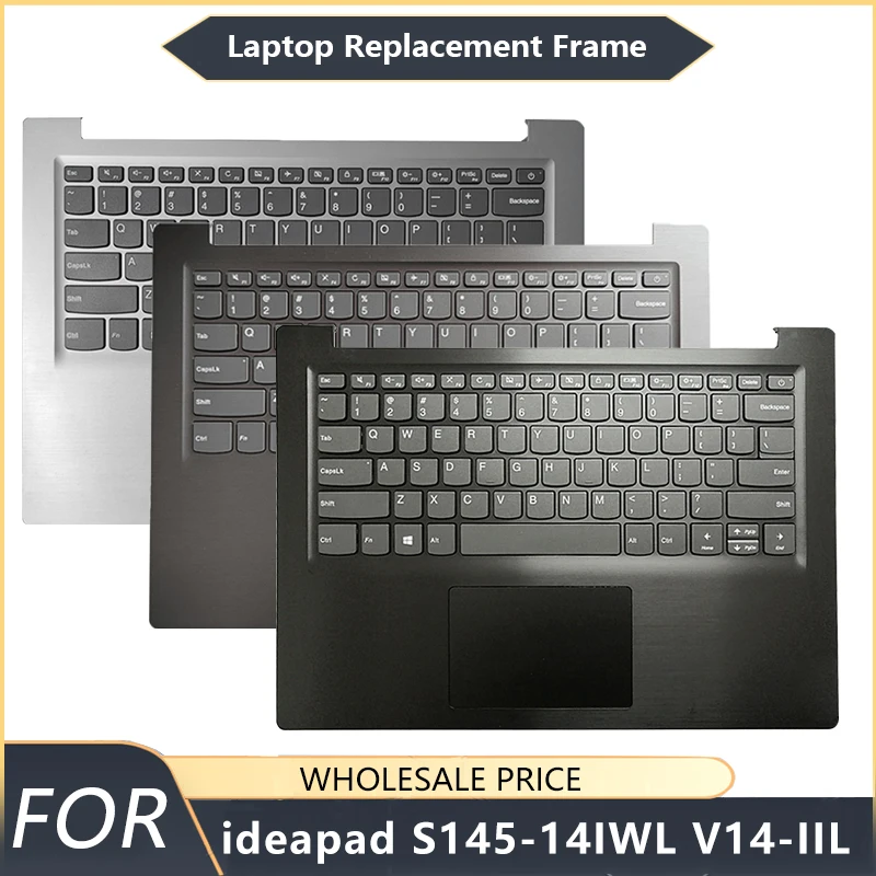 

Для Lenovo ideapad S145-14IWL V14-IIL IGM оригинальная новая американская клавиатура для ноутбука, упор для рук, верхний верхний чехол, подсветка, сменная клавиатура