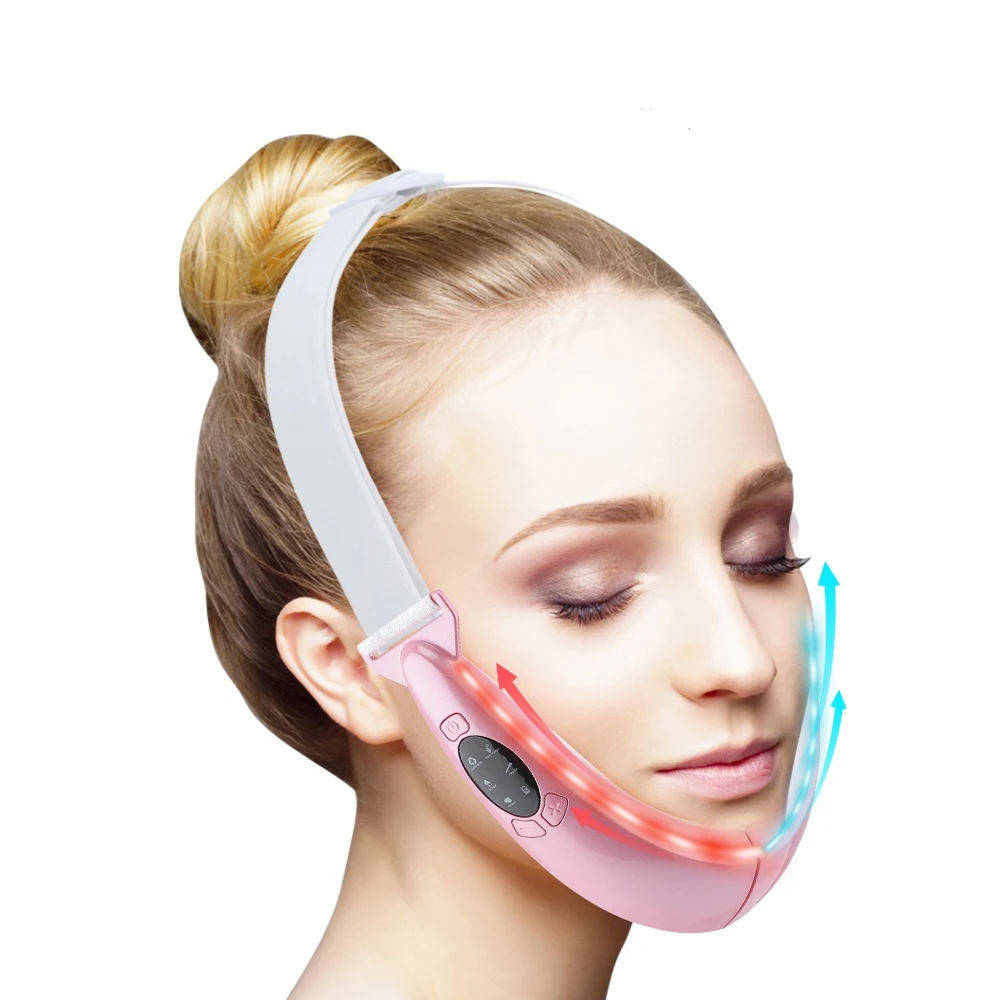 EMS Facial Lifting Device Face Slimming Vibration Massager Double Chin Removal V-Face Line Lift Belt Cellulite Jaw Instrument