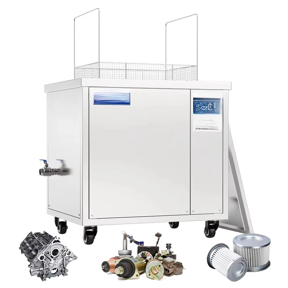 Ultrasonic bath 88L 28khz high power engine block heavy oil rust removal auto parts Dpf filter