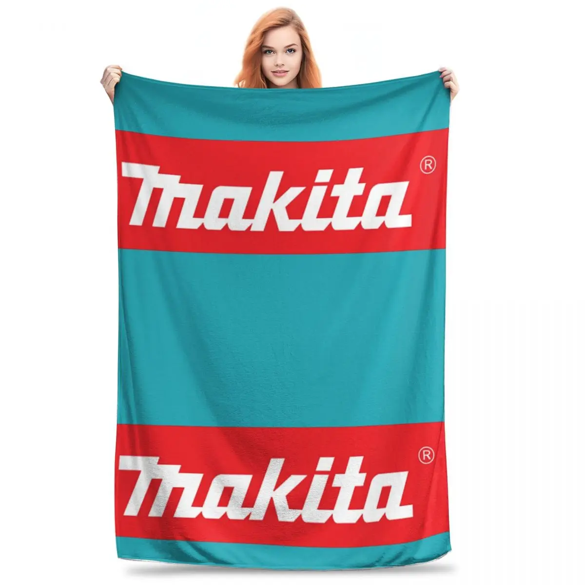 Makitas Blanket Fleece Super Soft Sofa Throw Blankets For Home Bedroom Travel Throws Bedspread Quilt