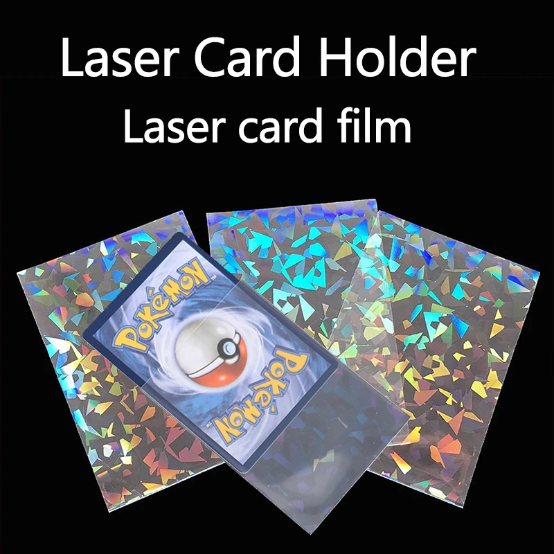 50 Stück weiche Schutzhüllen für Laser-Karten, transparent, 66 x 91 mm, Schutzhülle für Yugioh- und Baseball-Karten – Detail 2
