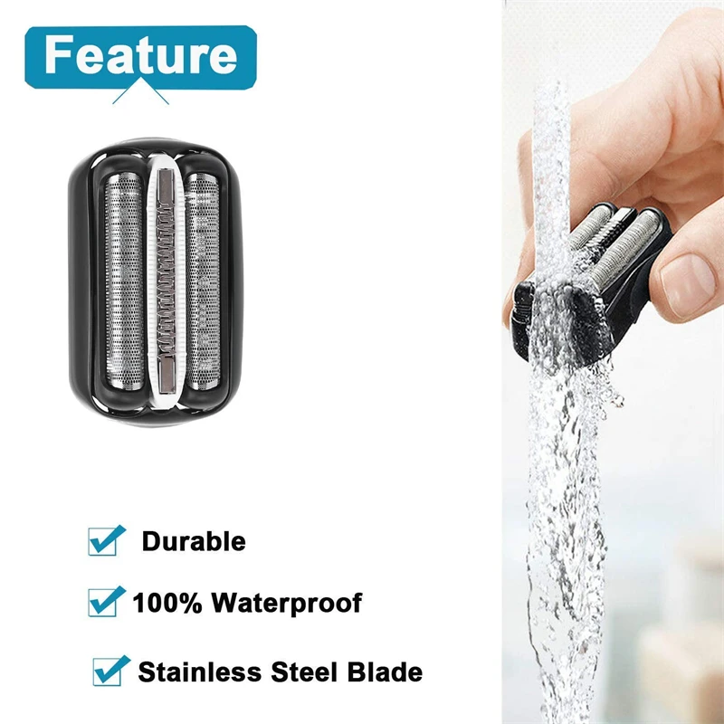 ブラウン シリーズ3 32B 32S 21B 301S 310S 320S 340S 360S 3040S 3010S 3050cc 電気シェーバー用交換シェーバーヘッドカッターブレード