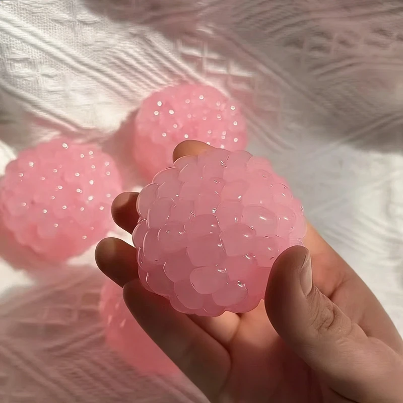 Handmade Ball Squishy Balls Ice Beads Squeeze Ornaments Fidget Slow Rebound Decor For Friend Anxiety Relaxation Squeeze Gift