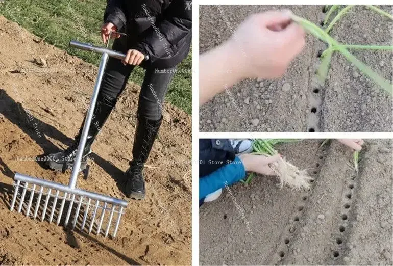 

Сажалка для луковых рассадок, вилка для посадки лука, автоматический инструмент для высадки, сажалка для овощей, сажалка для рассады