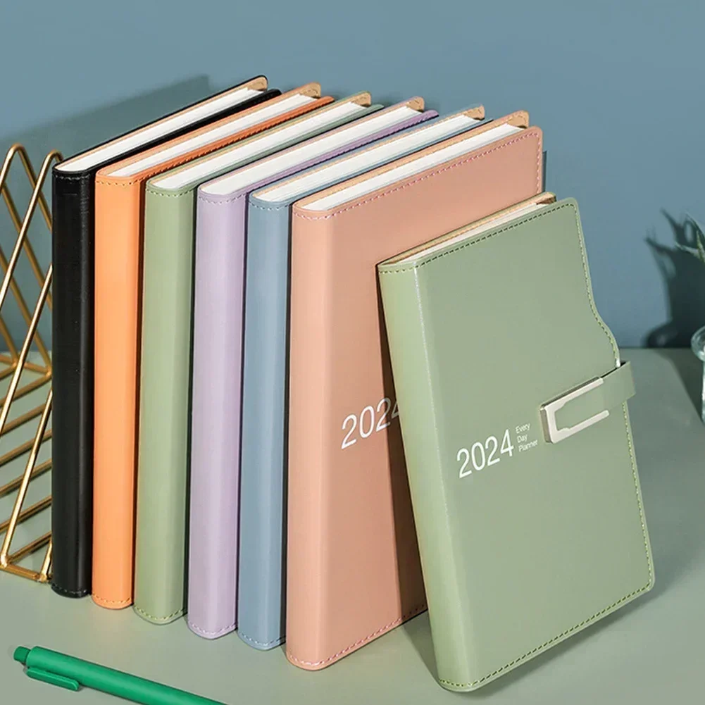 Pen with Planner and Goal Notebook, Livro de Programação, Diário, Escritório, Hábito Diário, Agenda, Material Escolar, Cada Bloco de Notas, 2024