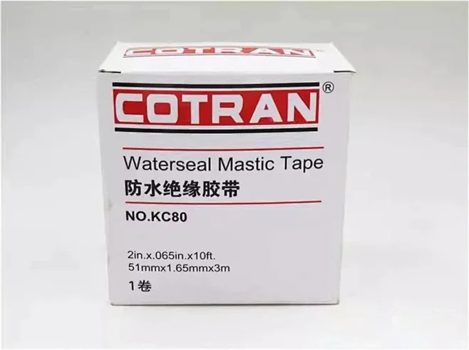 Imagem -05 - Cotran Pvc Isolamento Elétrico Rubber Tape Retardador de Chama Impermeável Retardador de Chama Impermeável Kc80 x 065 x 10 pc 3pk