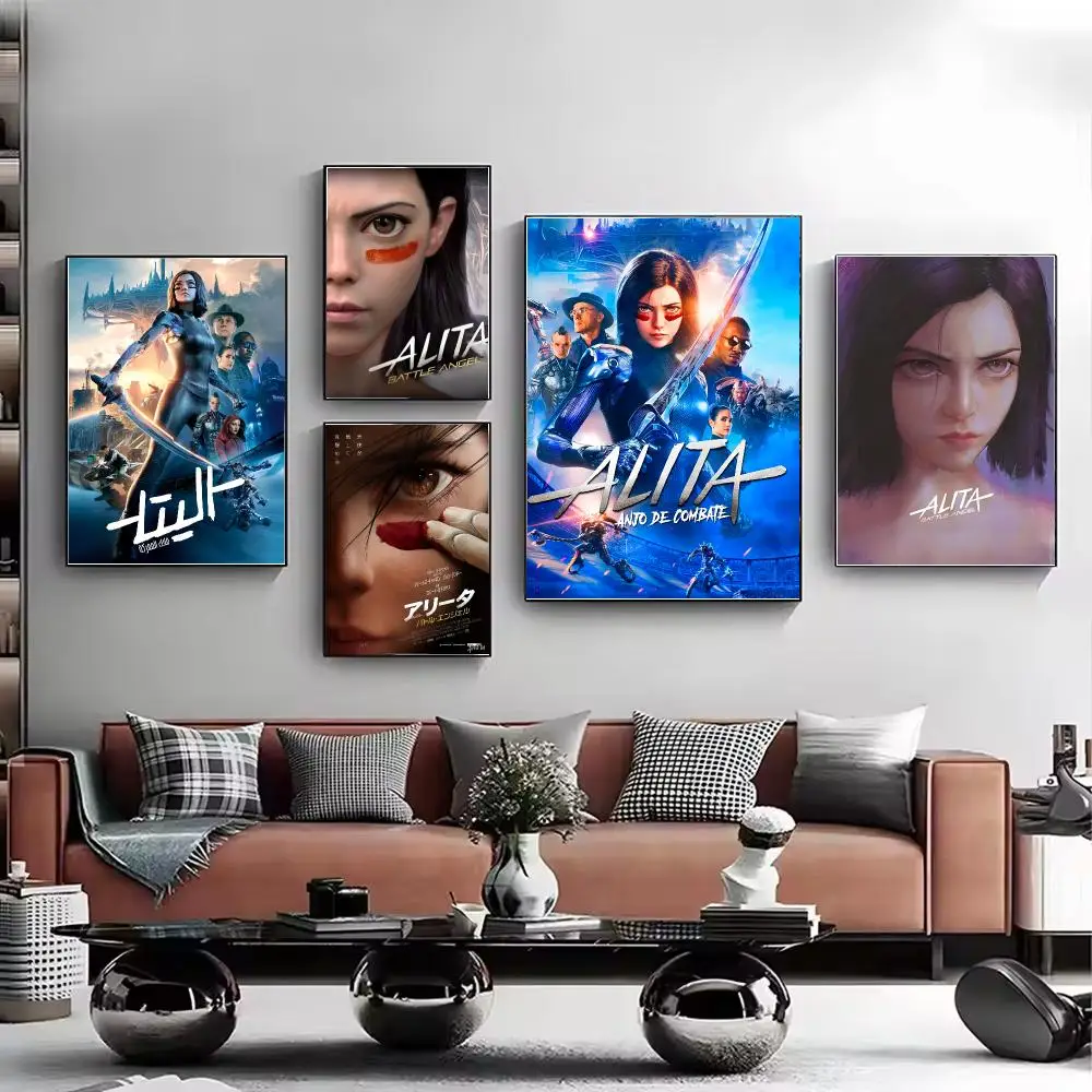 Movie Alita Battle Angel Poster HD Wall Art Aesthetic Home Decor for Living Room Bedroom Café Office Stylish Gift
