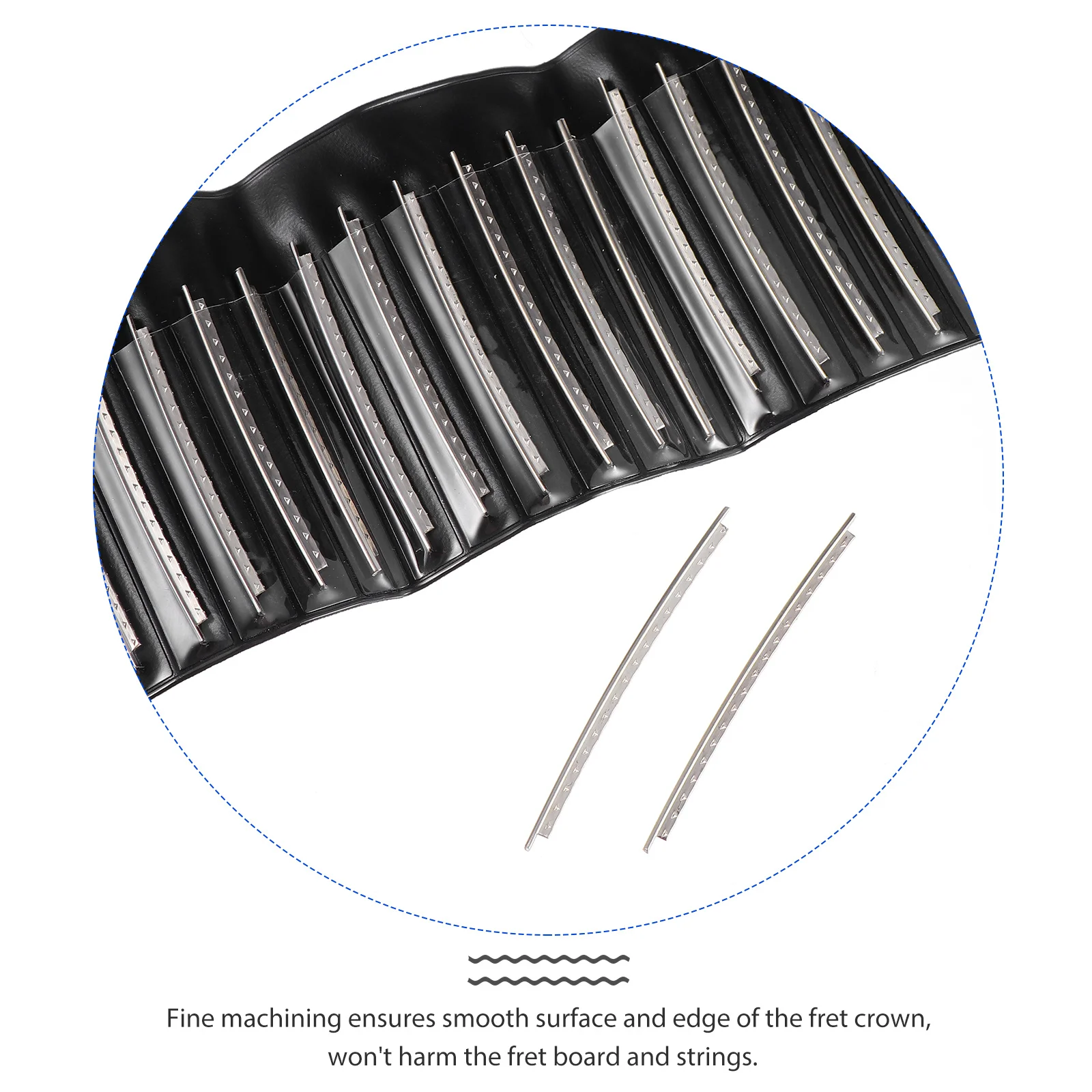 

1 Bag Guitar Fret Wire Replacement Parts Durable Rust Resistant Smooth Fret Crown Suitable for Electric Bass Folk Guitars