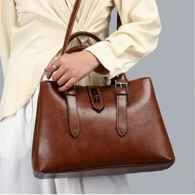 

Набор из 3 женских сумок — стильная вместительная сумка-тоут — ретро-сумка-тоут, сумка через плечо со съемным ремнем