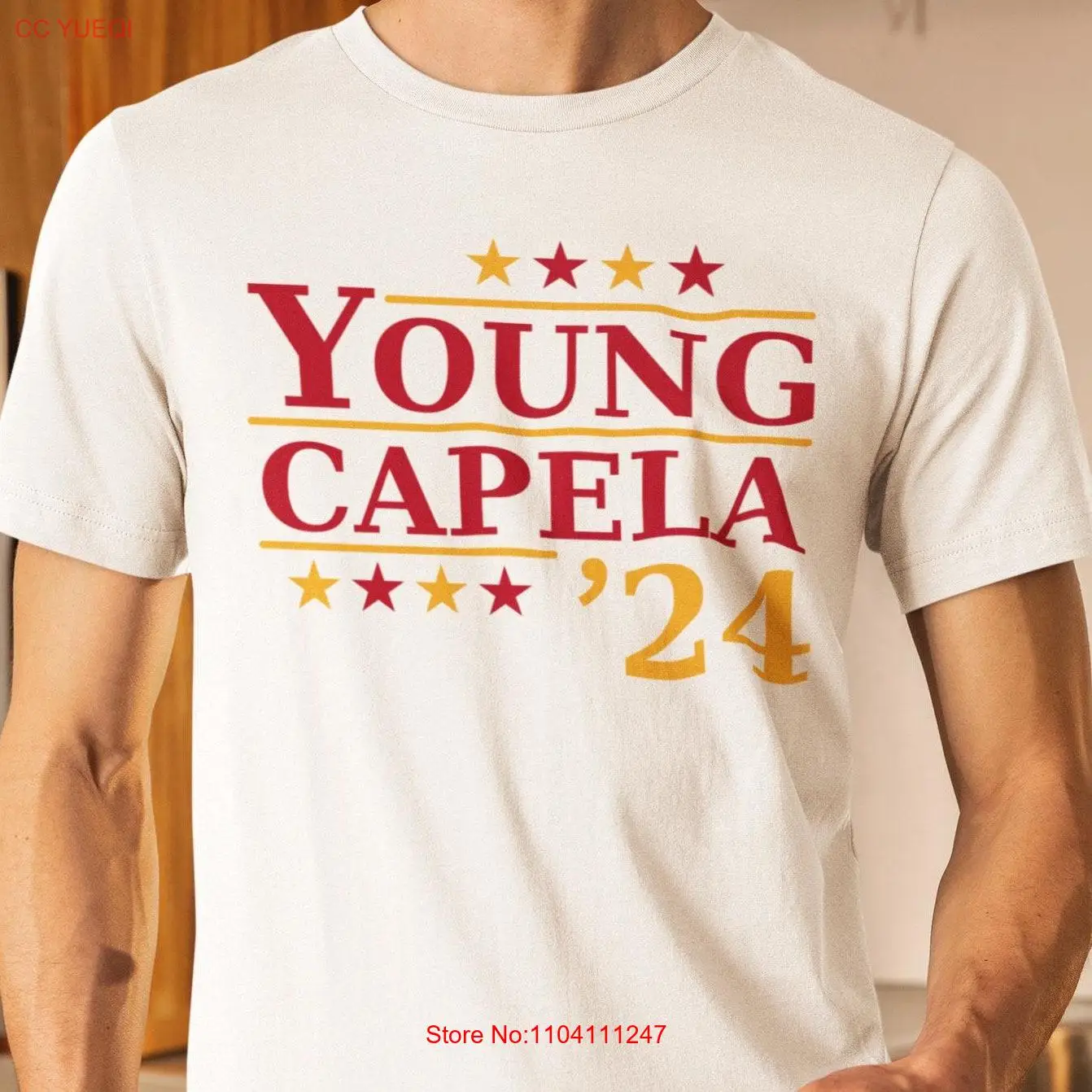 تي شيرت Trae Young and Clint Capela 2024 لحملة أتلانتا لكرة السلة لصديقها هوكس بأكمام طويلة أو قصيرة