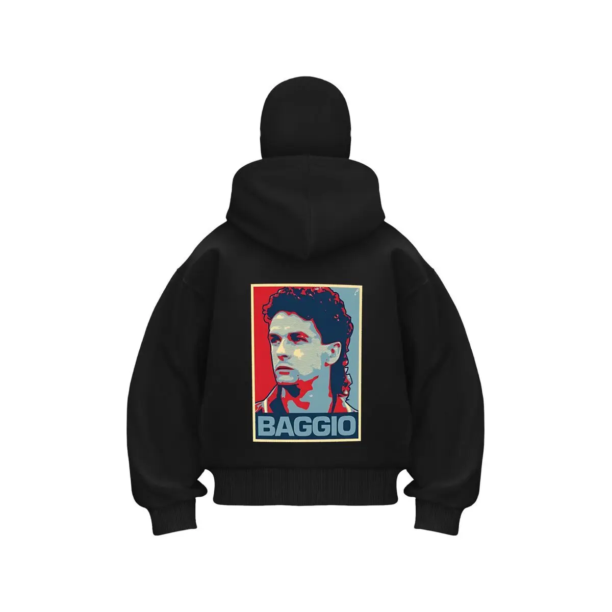 سويت شيرت روبرتو باجيو بوب بتصميم جديد فضفاض للرجال بطبقة مزدوجة لخريف وشتاء