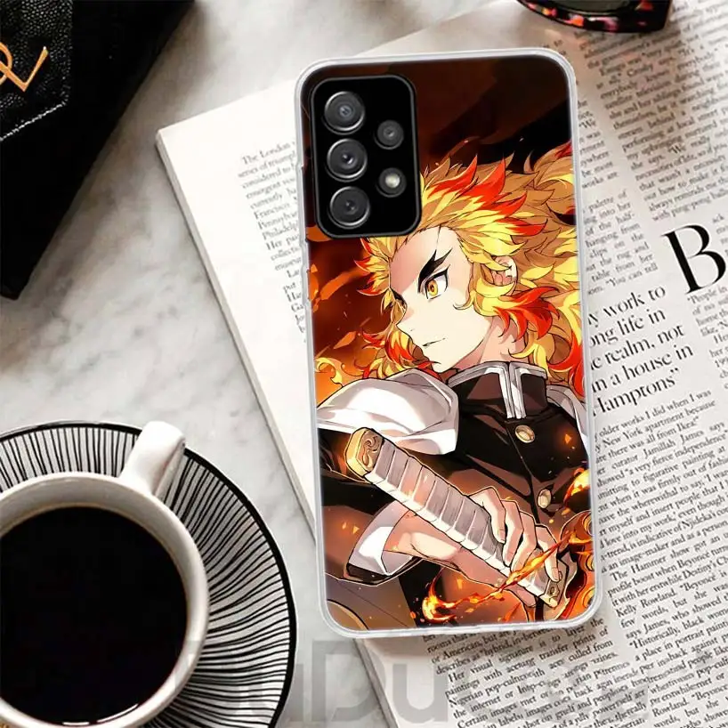 Demon Slayer Rengoku Kyoujurou Cover For Samsung Galaxy A51 A50 A71 A70 Phone Case A21S A31 A41 A10 A20E A30 A40 A01 A11 A6 A7 A