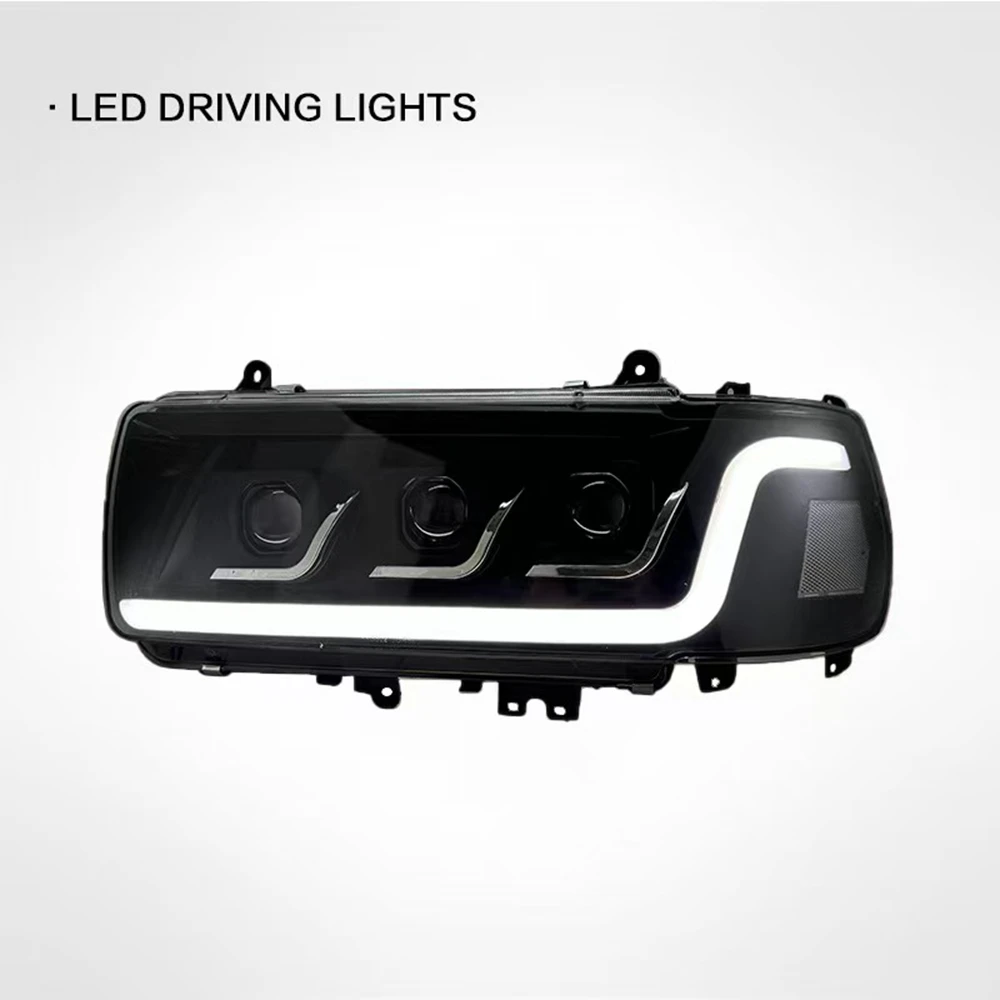 Car Light For Toyota Land Cruiser LC80 1990-2002 Headlight LED Projector head Lamp Daytime Running Light Auto Accessories