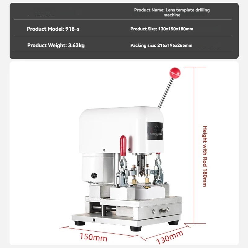 Sample film making machine, eyeglass processing equipment, backing plates, three-hole machine,sample three-hole drilling machine