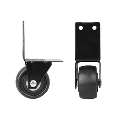 Metal Casters Wheels Heavy Duty with Right Angle Fixing Wing for Luggage Cart Suitcase Trolley