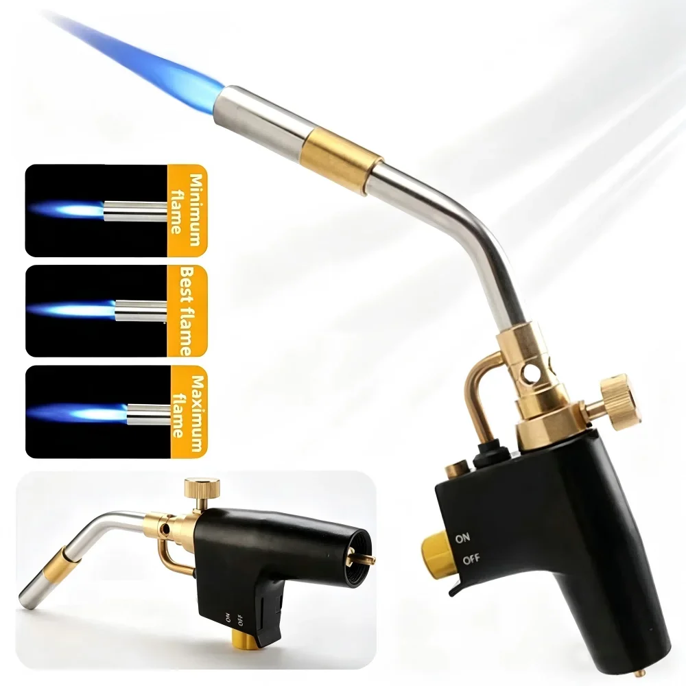 Maçarico a Gás Propano MAPP para Soldagem, Brasagem, Ferramenta de Gás para Encanamento, Churrasco, Culinária e Bricolagem, Queimador a Gás TS8000