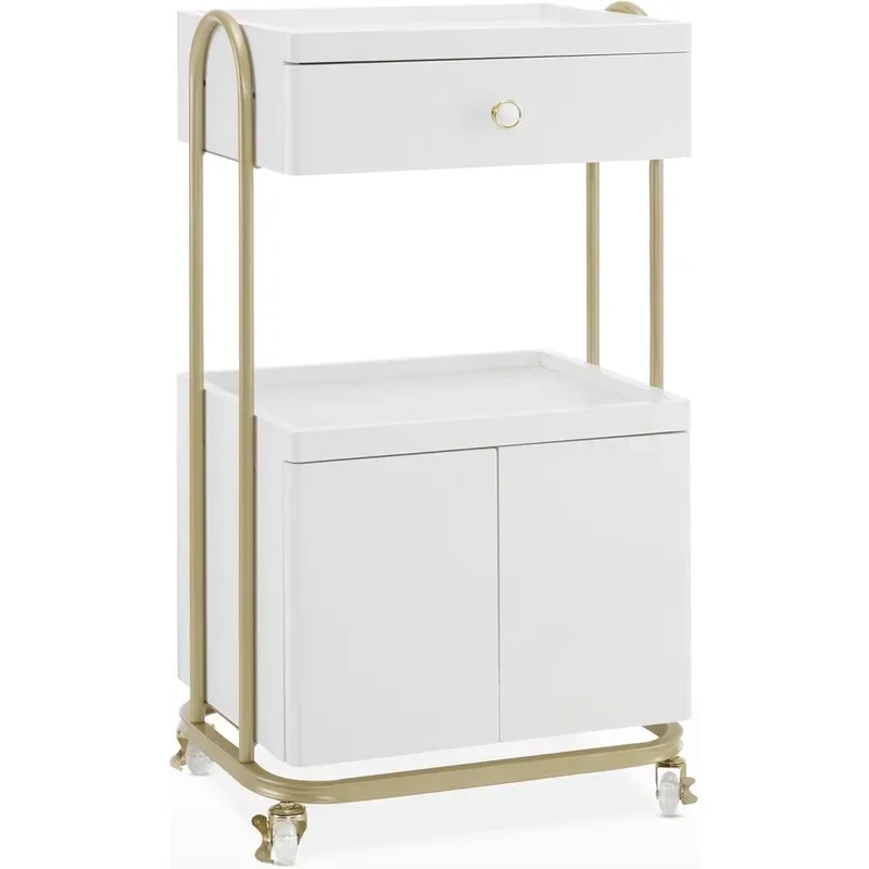 Rolling Salon Trolley Cart for Storage Barber Tool Organizer 2074