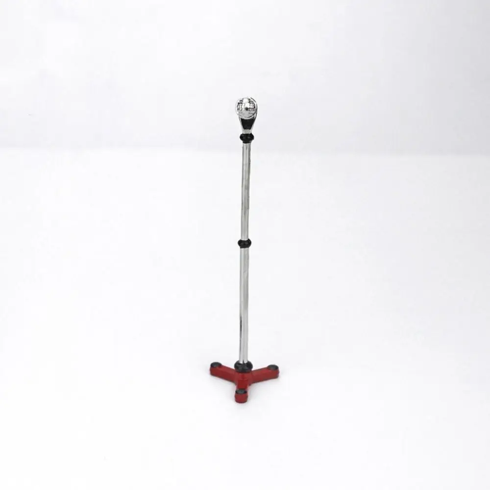 

Micro Landscape Microphone Stand Alloy Assembled Mini Microphone Model Vintage 1:12 Scale 1:12 Dollhouse Accessories