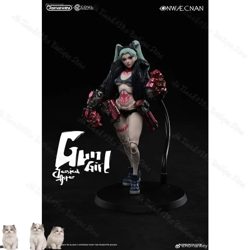 

24-hour shipping Romankey X COWL ONWAECNAN GUN GIRL JESSICAASTER 1/12th action figure Model Toys Cyberpunk Rebecca Repair ver.