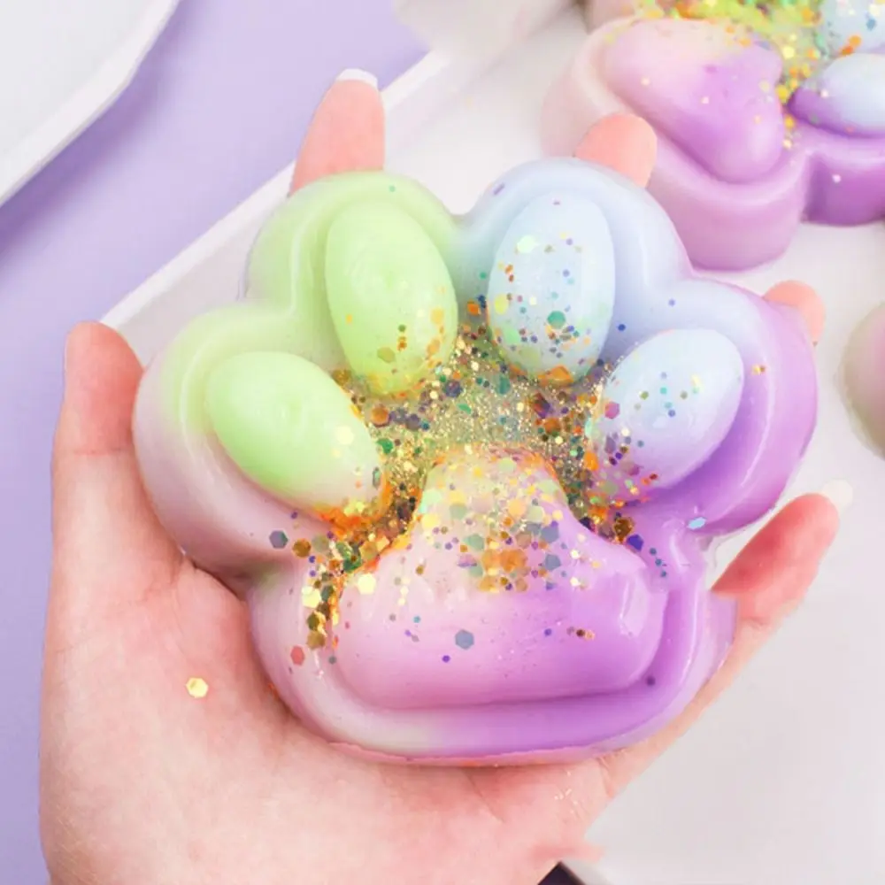 

Sensory Super Large Cat Paw Squeeze Soft Kneading Cartoon Fidget Handmade Silicone Cat Paw Pinch Tricky