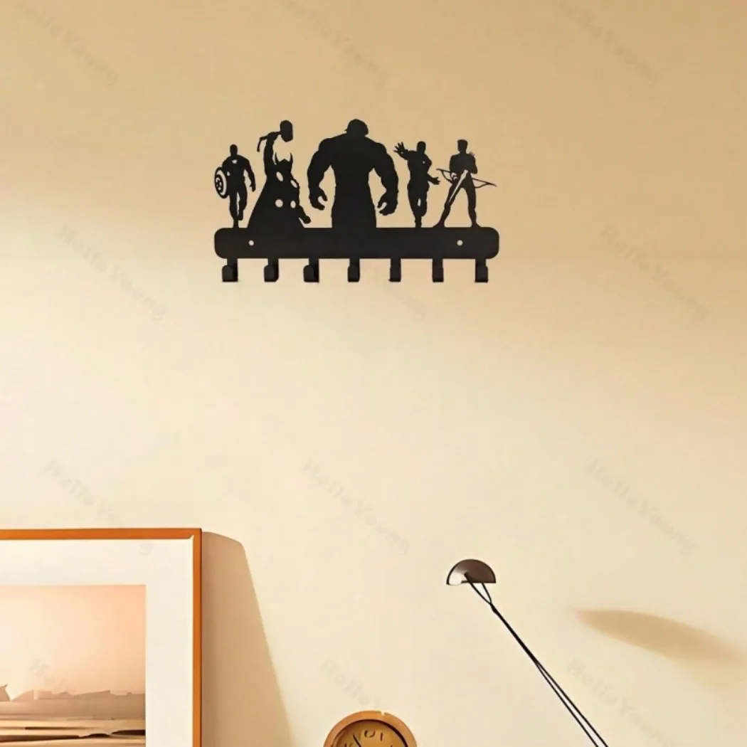 1 Stück atemberaubender Wandhaken aus schwarzer Legierung. Vielseitig einsetzbar für Wohnzimmer und Schlafzimmer.