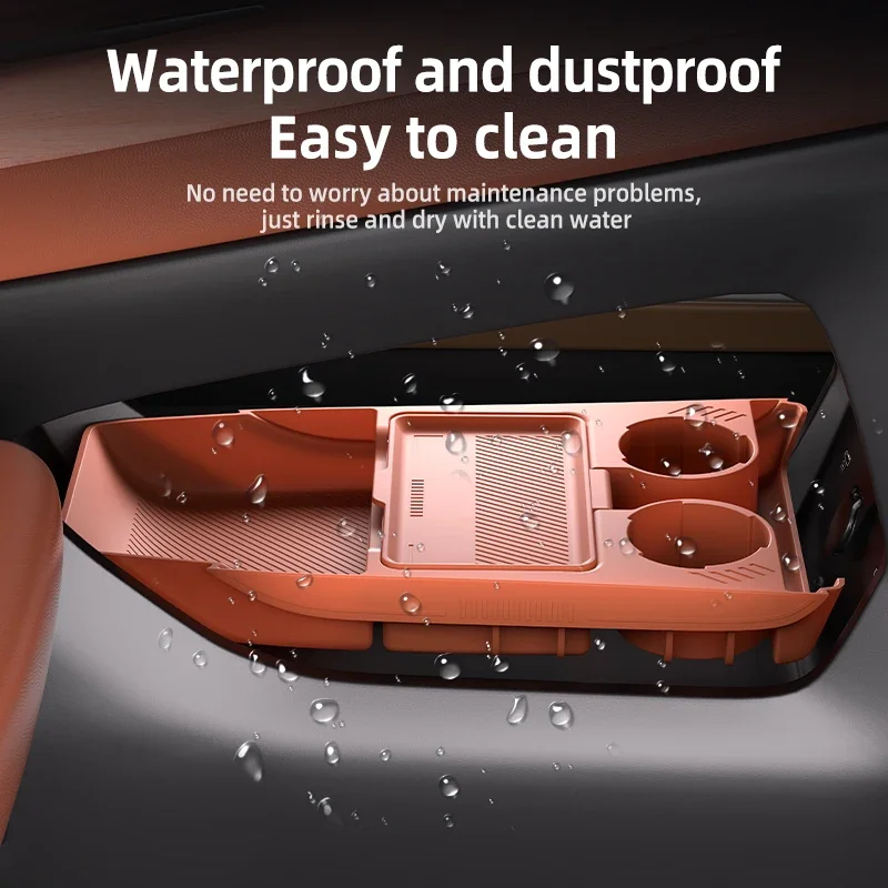 

2024 For Geely EX5 e.MAS 7 Center Console Below Storage Box Central Control Organizer Mat Car Interior Silicone