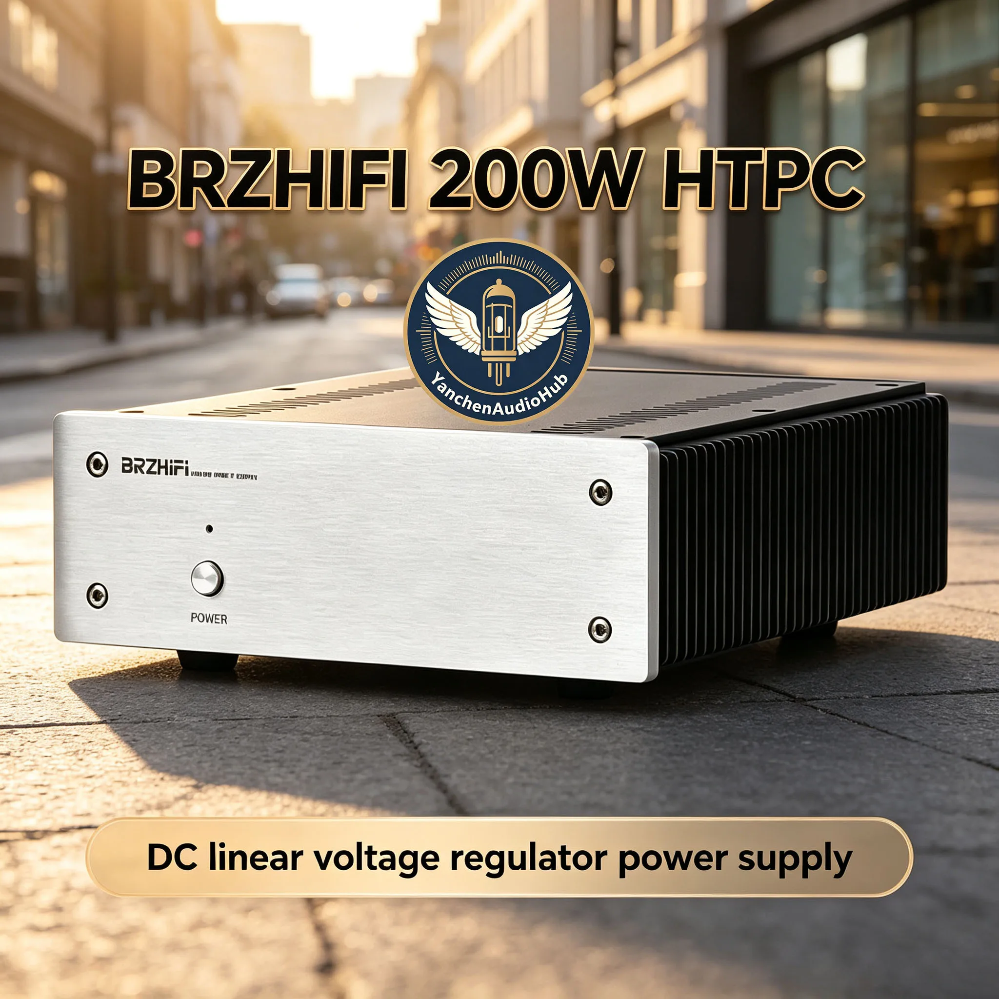 CHN 2027 new BRZHIFI-200W HTPC high-power digital player/NAS/ 19V 12V high current linear power supply