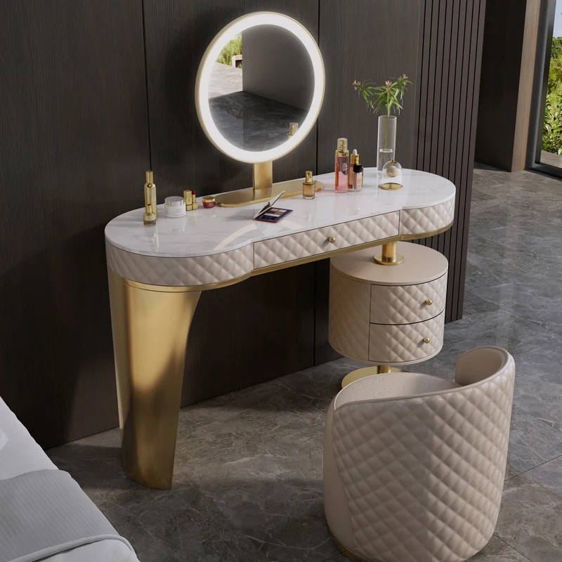 가벼운 고급 암석 석판 드레서 현대적인 단순한 고급 창조적 인 디자이너 가구 이탈리아 작은 아파트