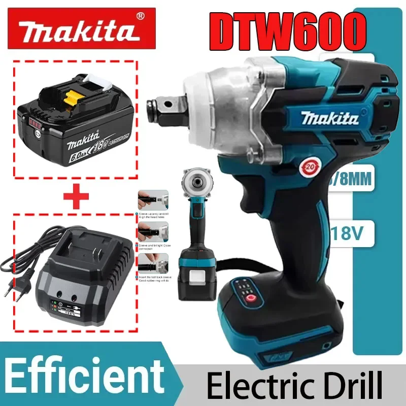 マキタ-dtw600-電動ドライバー-充電式ドリルドライバーマシン-ブラシレスドライバー-充電器対応