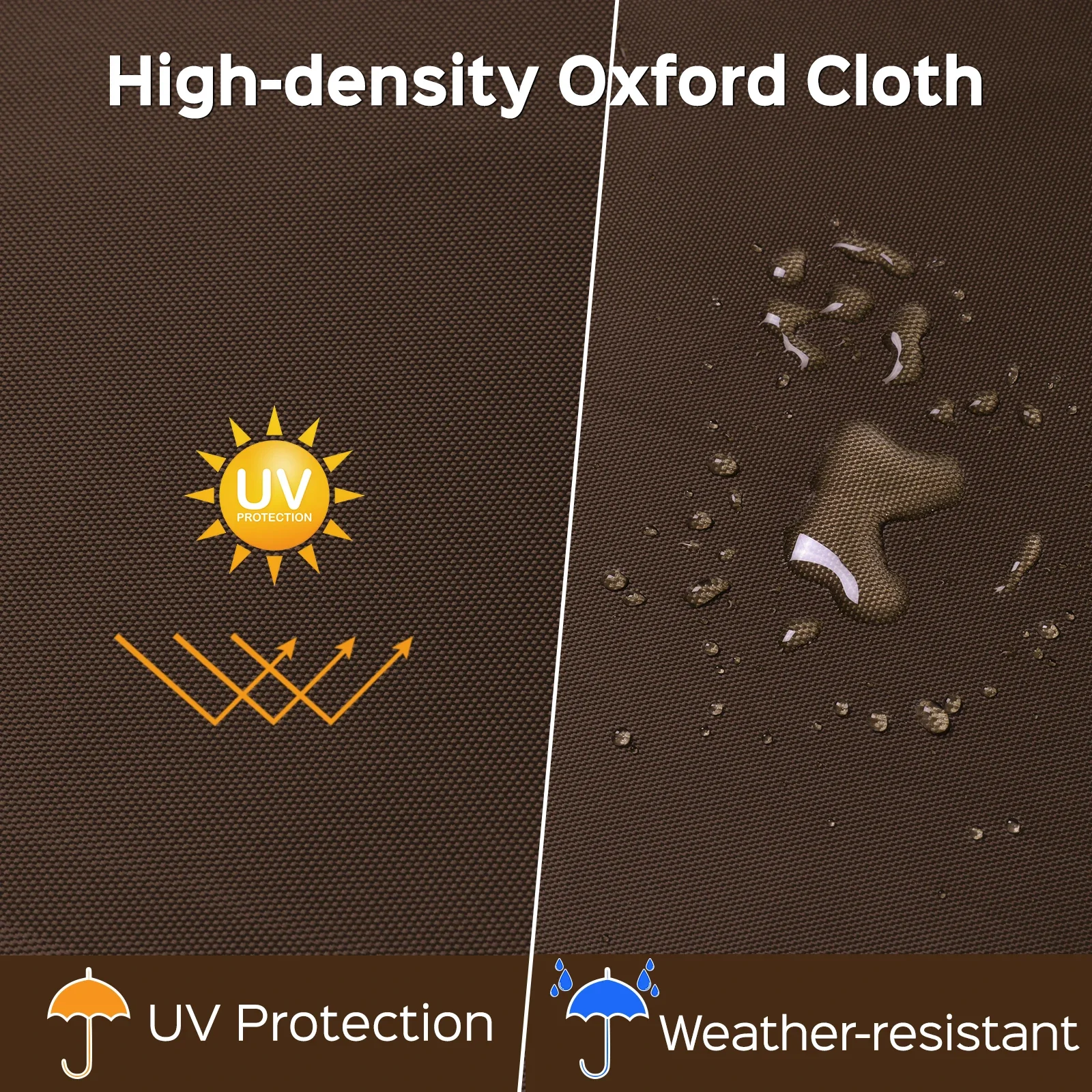 3-Person Patio Swing Canopy Cover , Weather-resistant Anti-UV Swing Top Cover, Heavy Duty Durable and Stable Rip-Resistant Garde