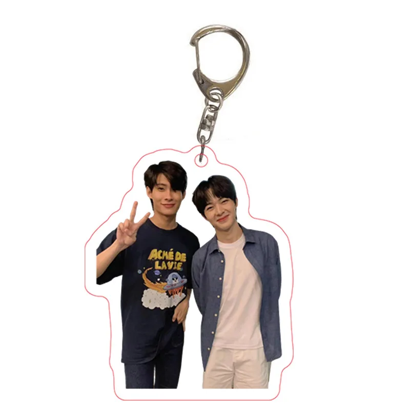 Zeenew – pendentif périphérique acrylique pour Couple, thaïlande, pour sac d\'école, porte-clés, cadeau