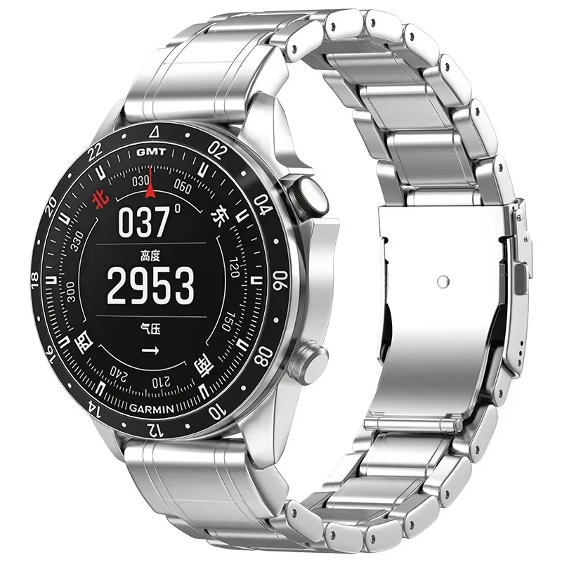 Pulseira de liga de titânio para garmin quatix 8/fenix 8/tactix 47/51mm 7x forerunner 970 965 570 265 banda garmin aviador golfista atleta