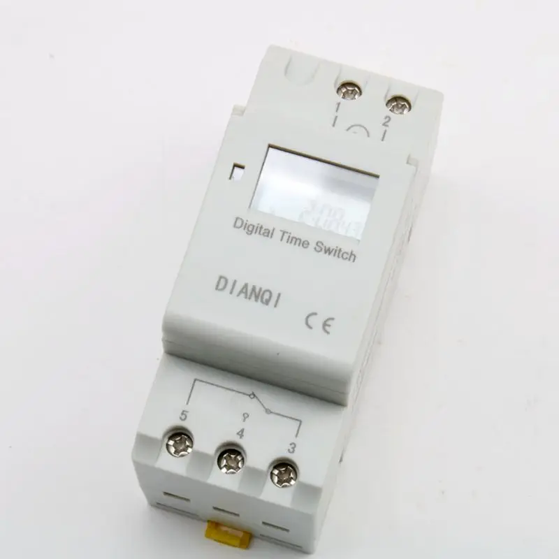 1pc Electronic Weekly 7 Days LCD Power Weekly Program 16A AC220V/50Hz Digital Time Timer Switch Relay Din Rail 12V 24V 110V 220V