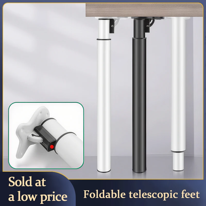 Adjustable Folding Bar Foot Base Bracket Dining Table Table Legs Support Column Telescopic Feet Iron Can Lift Table Legs